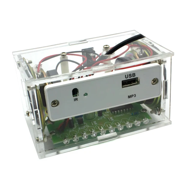 White DIY Electronic Kit Bluetooth Speaker Electronics DIY Soldering Project Kit Teaching Practice Bluetooth Stereo Speaker - Imagen 2
