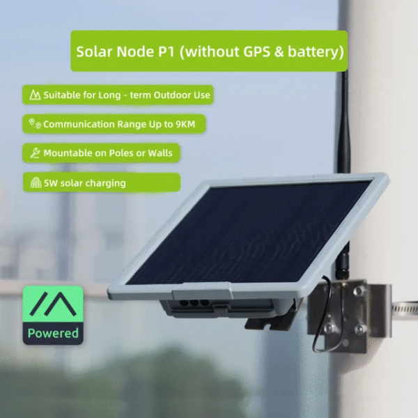 SenseCAP Meshtastic Solar Node, 5W Solar Power Mesh LoRa Node, Integrates XIAO nRF52840 Plus,-SX1262 LoRa Module,Grove, L76K GPS