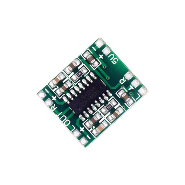 Placa amplificadora digital super mini PAM8403, 2 * 3W, clase D, eficiente, con alimentación USB de 2,5 a 5V.