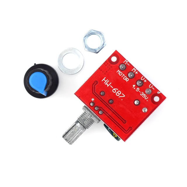 PWM DC Motor Speed Controller Speed Adjustable Switch LED Control Dimming Module DC 4.5V-35V 5A 20khz Max 90W - 画像 (2)