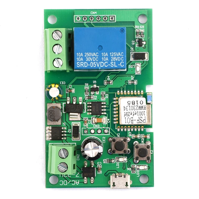 Ewelink Wifi RF Switch Module DC7-32V Wifi Relay Module Remote Control Self-lock Wireless Delay Relay for Smart Intelligent Home - Imagen 5