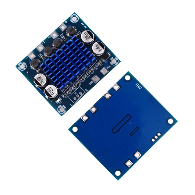 Placa amplificadora de potencia de audio estéreo digital de 2.0 canales XH-A232 de 30 W + 30 W, DC 8-26 V 3 A TPA3110 para Arduino