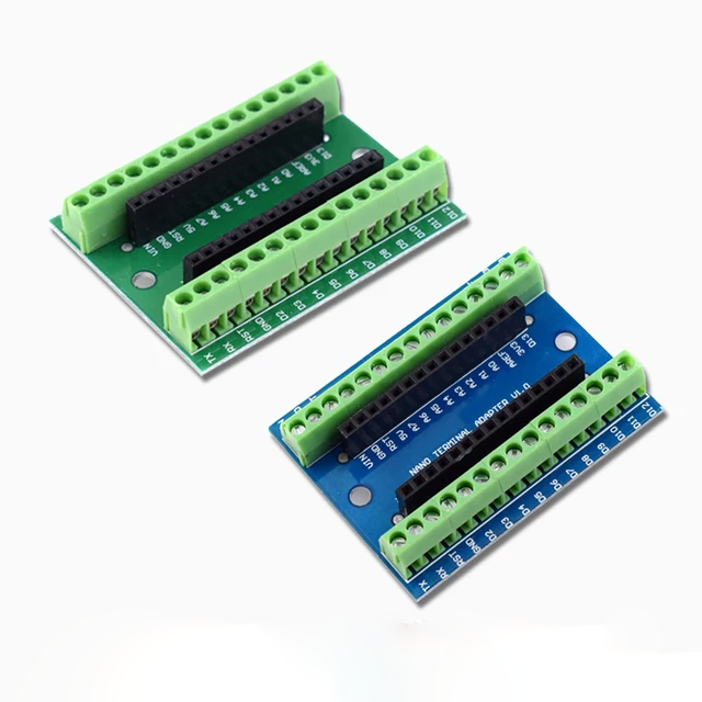 Placa de expansión adaptadora de terminal para controlador NANO V3.0, placa de extensión simple NANO V 3.0 IO Shield para Arduino AVR ATMEGA328P