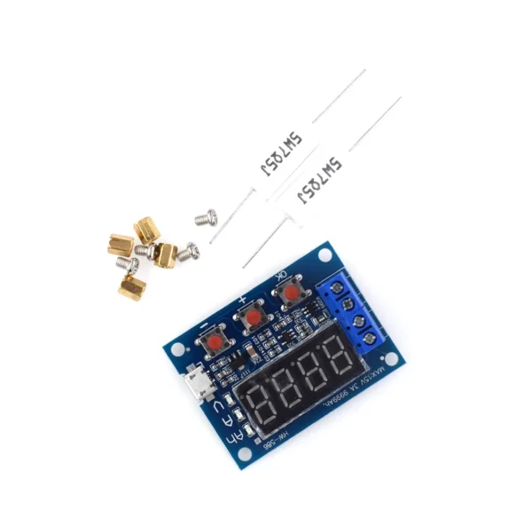 Probador de capacidad de baterías de iones de litio 18650 ZB2L3 de 1,2 V y 12 V + Medidor de capacidad de baterías de plomo-ácido con resistencia y probador de descarga