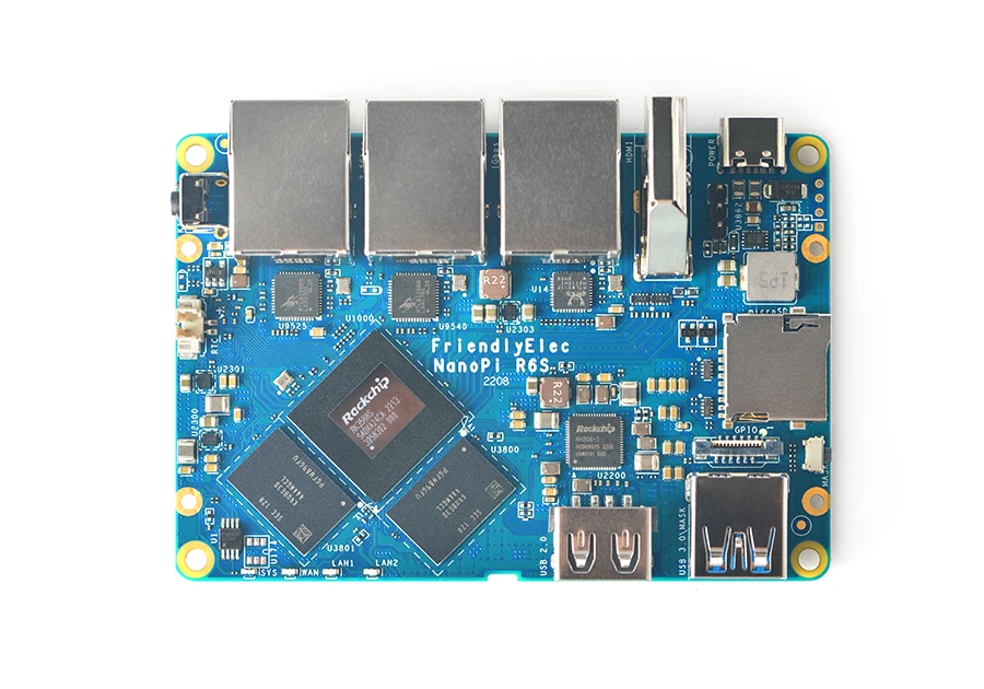 Friendly NanoPi R6S Router RK3588S Cortex-A76, 8GB DDR4 32GB eMMc 2.5G eth ubuntu debian, FriendlyWrt , Android GPU VPU - Imagen 4