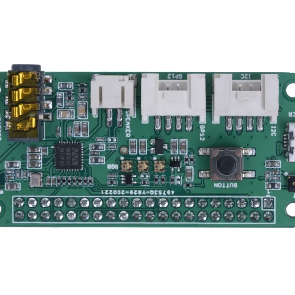 reSpeaker 2-Mics Pi HAT V2.0 para Raspberry Pi: códec de audio TLV320AIC3104, 2 micrófonos analógicos, 3 LED RGB APA102
