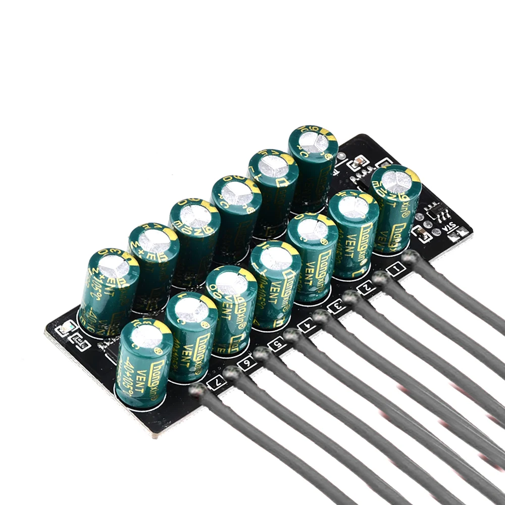 3S 4S 6S 7S Balance Li-ion Lifepo4 LTO Lithium Battery 2A Capacitive Active Balancer Board Equalizer 22AWG For Battery Diy - Imagen 2