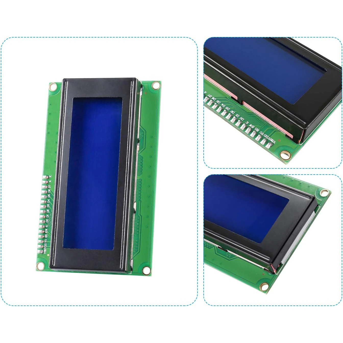 20x4 2004 LCD Display Module with IIC/I2C Serial Interface Adapter IIC I2C TWI Serial 2004 20x4 LCD Module Shield for Arduino R3 - Imagen 2