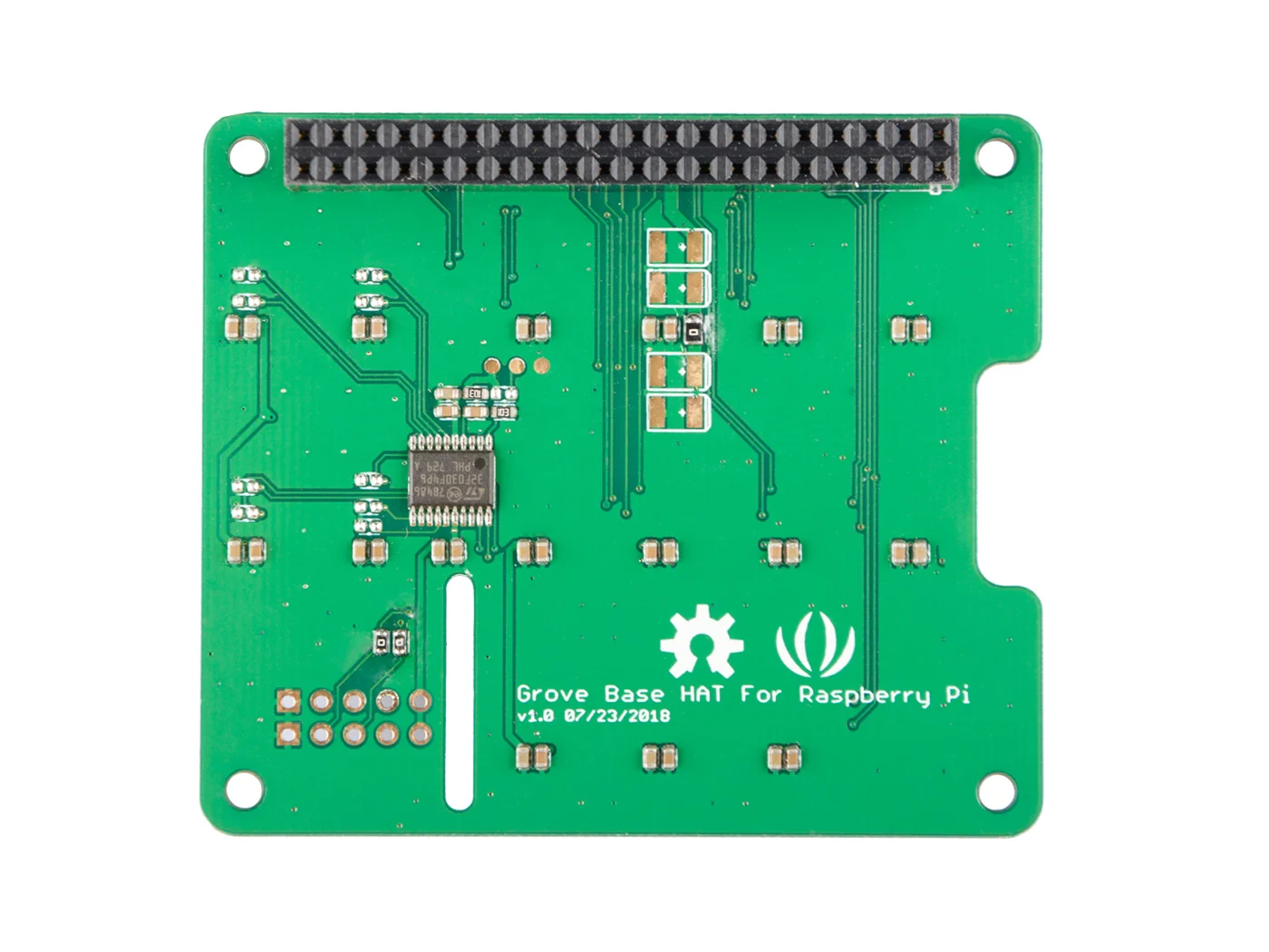 Grove Base Hat for Raspberry Pi - 24-Pin GPIO maintain, Grove interface for 3× I2C, 1× UART, 6× Digital, 4× Analog, SWD Debug - 画像 (2)