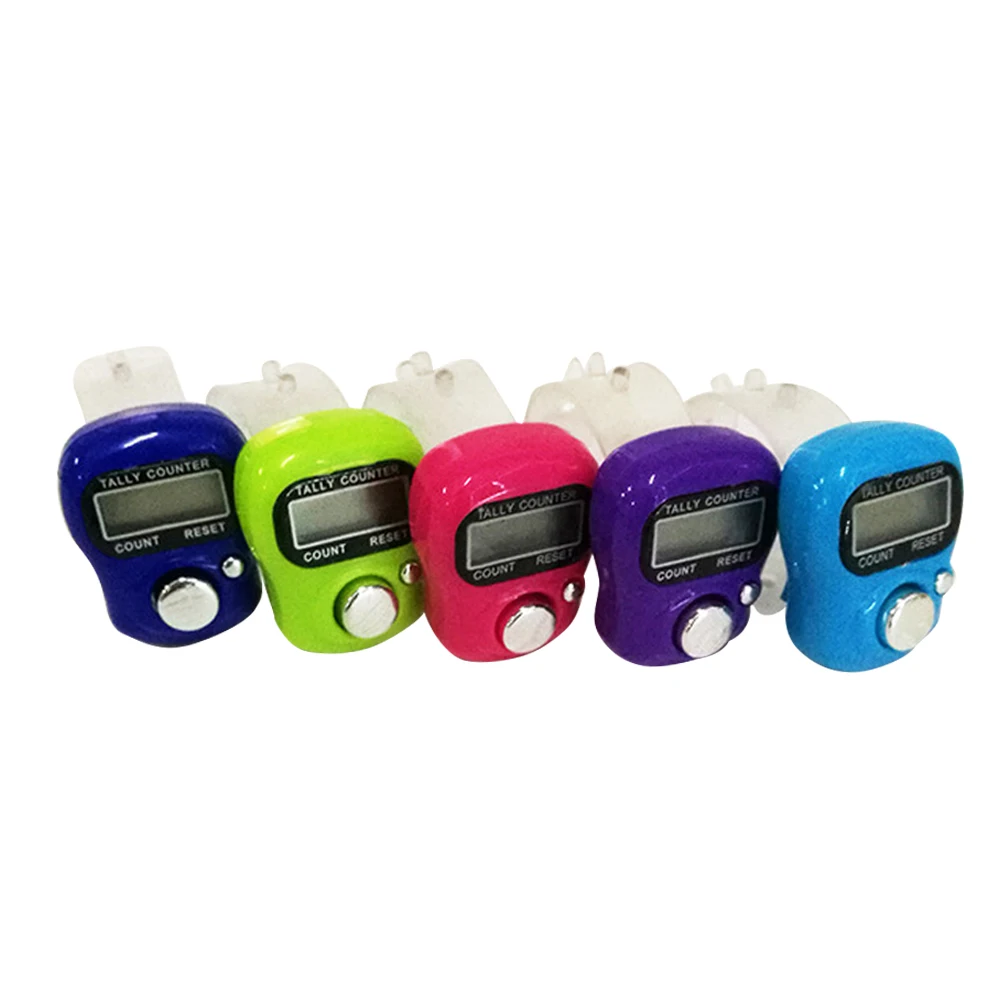 Finger Counter LCD Electric Digital Display With Light Tally Counter Stitch Marker Sewing Knitting Weave Buddha Pray Soccer - Imagen 2