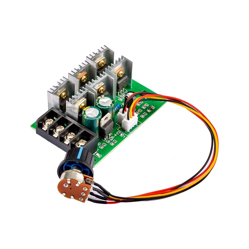 DC9-55V DC Motor Speed Regulator 12V 24V 36V 48V High Power Drive Module PWM Motor Speed Controller 40A Current Regulator - 画像 (2)