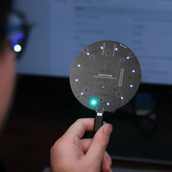 ReSpeaker XMOS XVF3800,AI-powered 4-Mic Array Microphones for Clear Voice in Noise Suppression,5m 360°far-Field Voice Pickup
