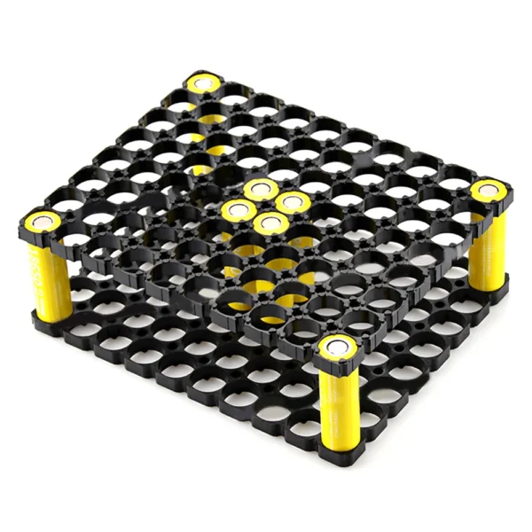 18650 8*10 Lithium Cell Battery Case Holder Batteries Holder Bracket DIY Safety Anti Vibration Plastic Cylindrical Battery Pack-2pics