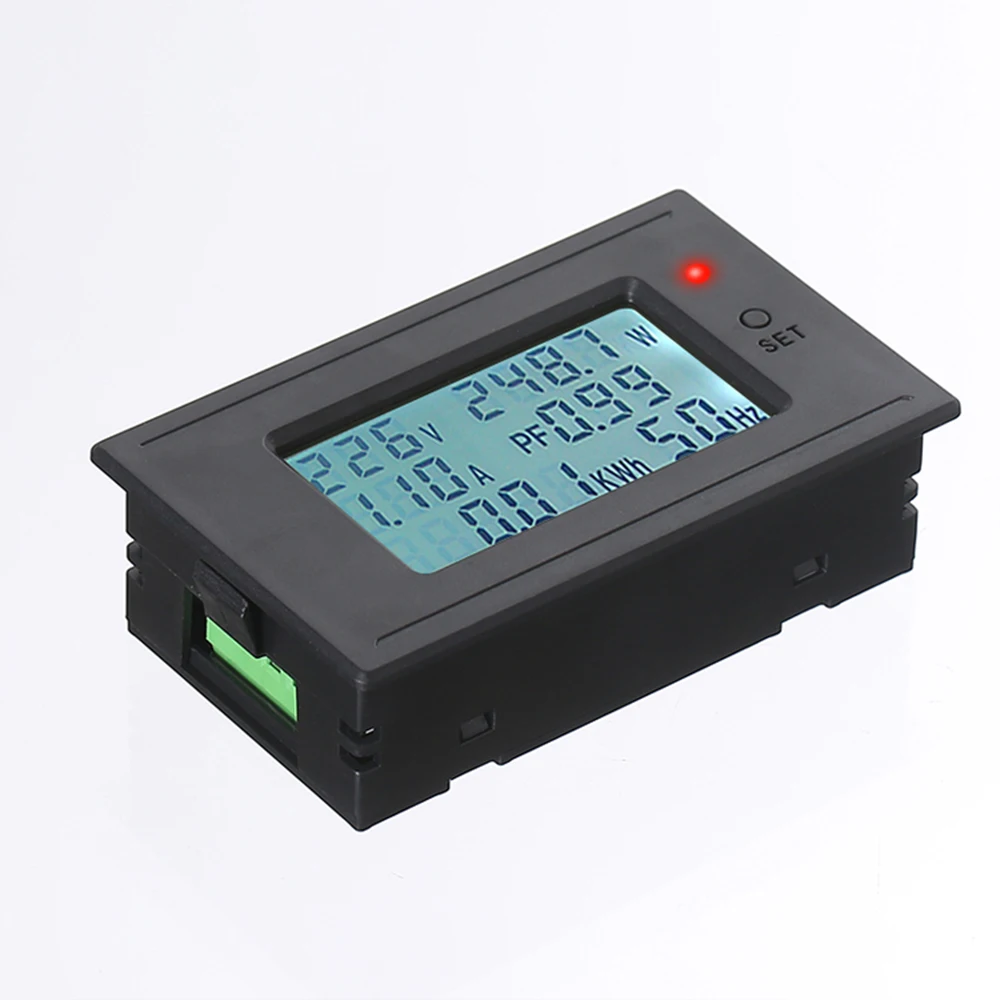 1100W/2200W/4400W/22000W Voltmeter Ammeter AC 5A/10A/20A/100A Power Electricity Meter HD Digital Display Voltage Current Meters - Imagen 2