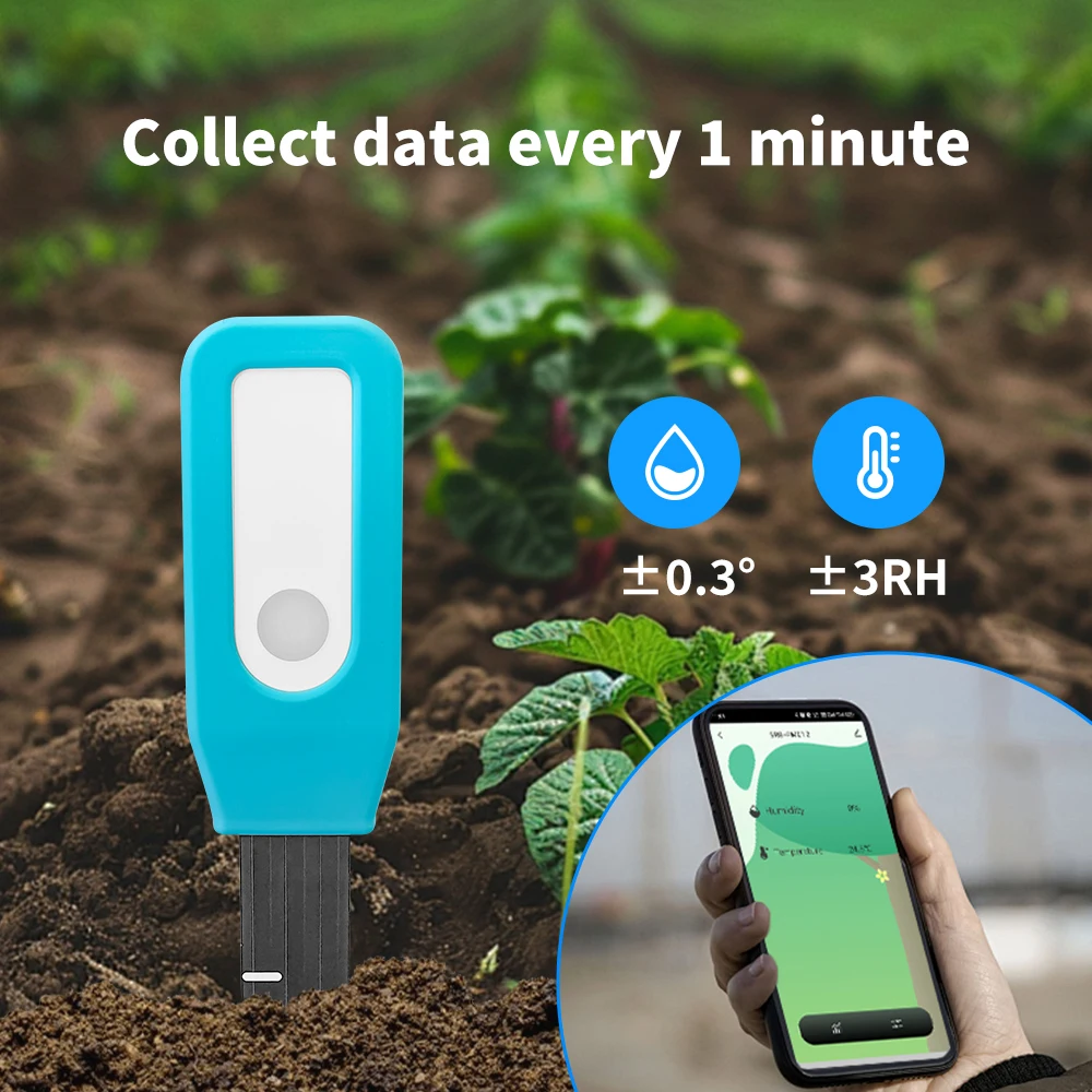 Tuya Soil Bluetooth Temperature Humidity Sensor Smart Tester Garden Automated Irrigation Detector Works With Alexa Google Home - 画像 (2)