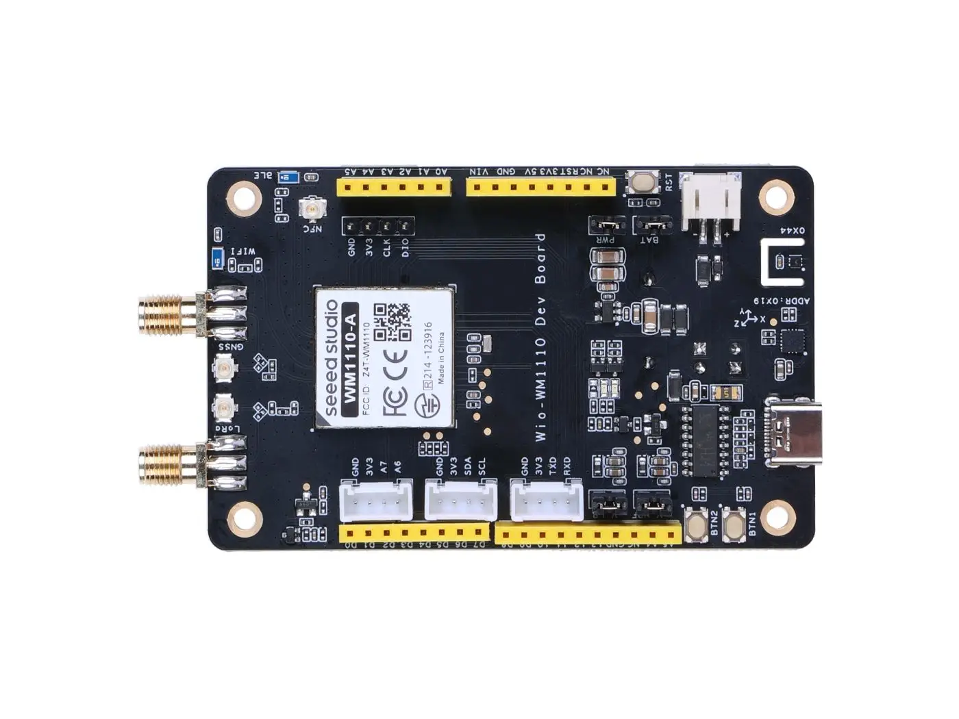 Wio-WM1110 Dev Kit, built-in Semtech LR1110 and Nordic nRF52840, LoRa,GNSS,Wi-Fi,Bluetooth mesh,NFC,Thread,Zigbee,Ble Low Energy - 画像 (2)