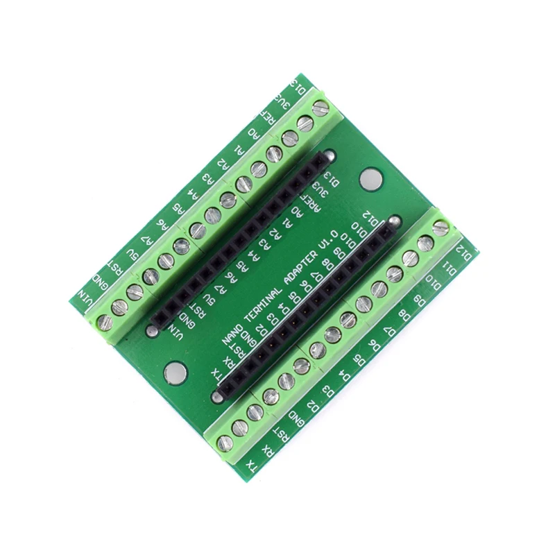 NANO V3.0 Controller Terminal Adapter Expansion Board NANO V 3.0 IO Shield Simple Extension Plate For Arduino AVR ATMEGA328P - Imagen 4