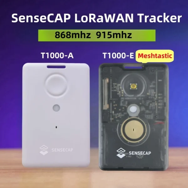 Localizador Sensecap T1000 E Meshtastic con GPS LR1110, nRF52840 y AG3335, posicionamiento interior y exterior IP65, sensor de movimiento.