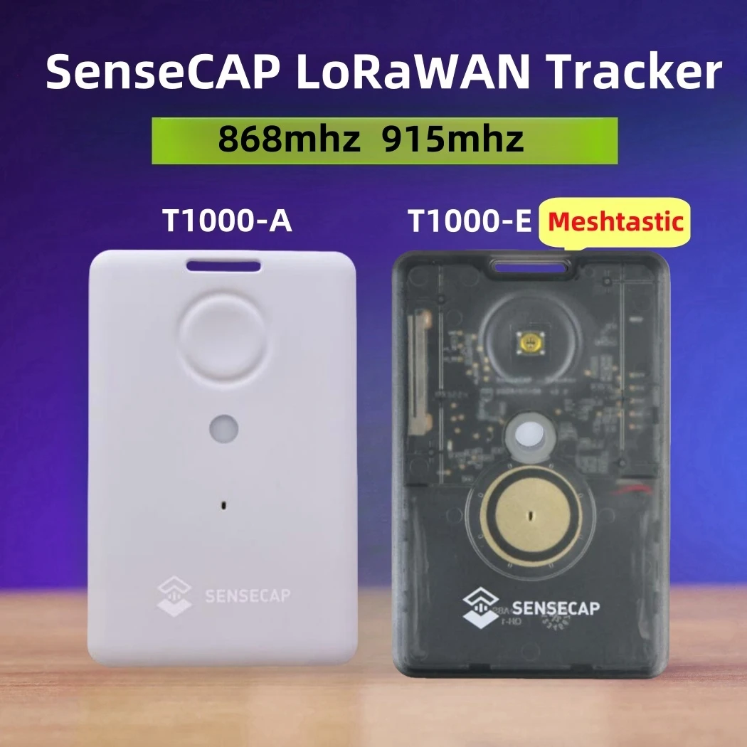 Localizador Sensecap T1000 E Meshtastic con GPS LR1110, nRF52840 y AG3335, posicionamiento interior y exterior IP65, sensor de movimiento.