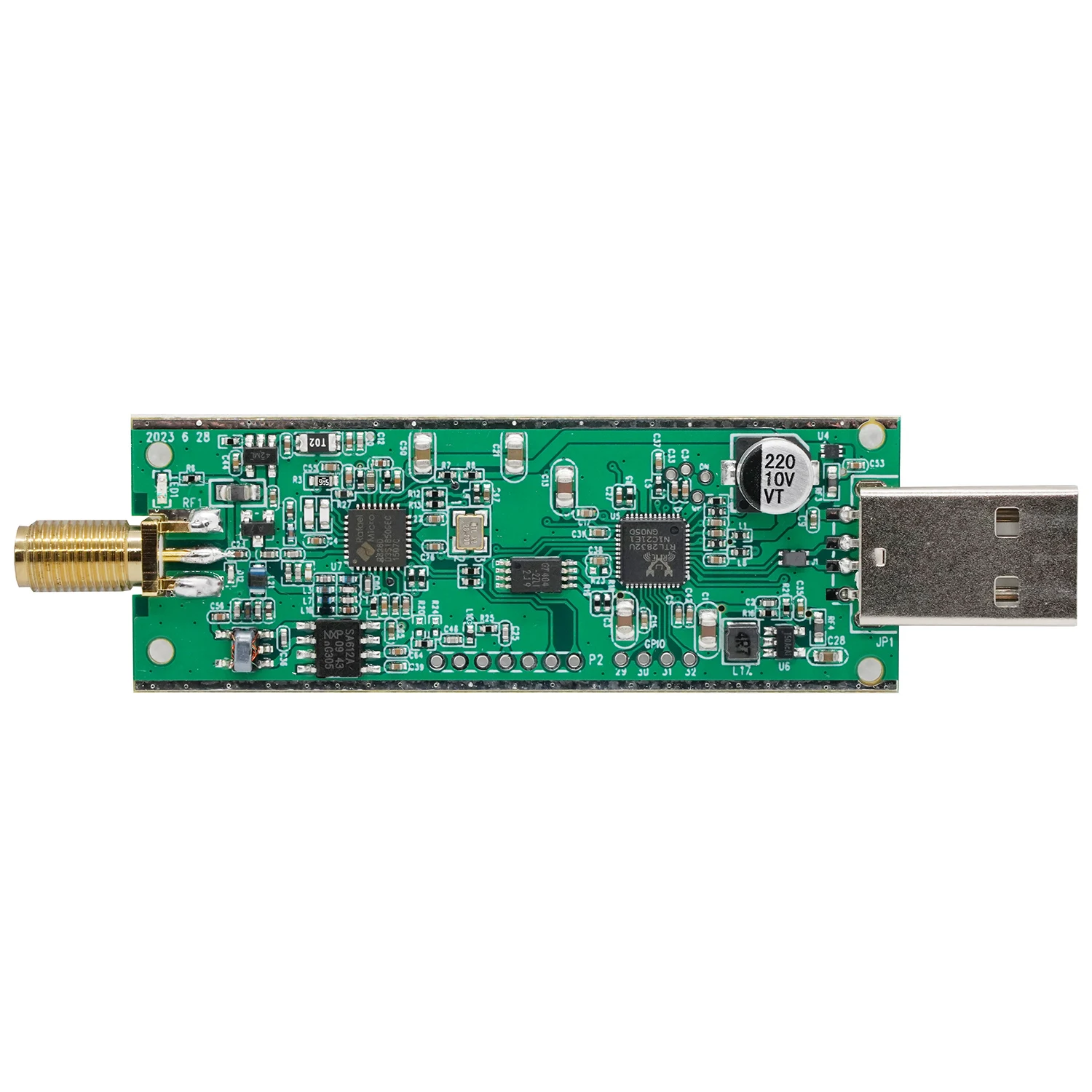 RTL-SDR Blog RTL SDR V4 R828D RTL2832U 1PPM TCXO SMA RTLSDR Software Defined Radio (Dongle Only) - 画像 (3)