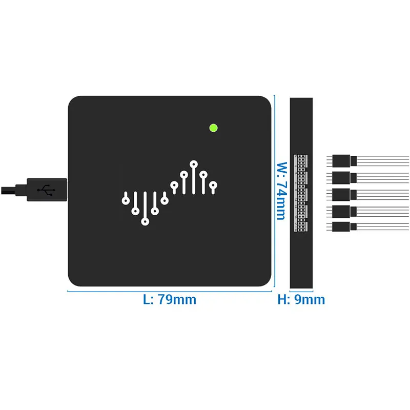 TZT 16-CH Logic Analyzer 1GHz Sample Rate USB 3.0 Bandwidth 5Gbps Maximum DSLogic U3Pro16/32 - 画像 (3)