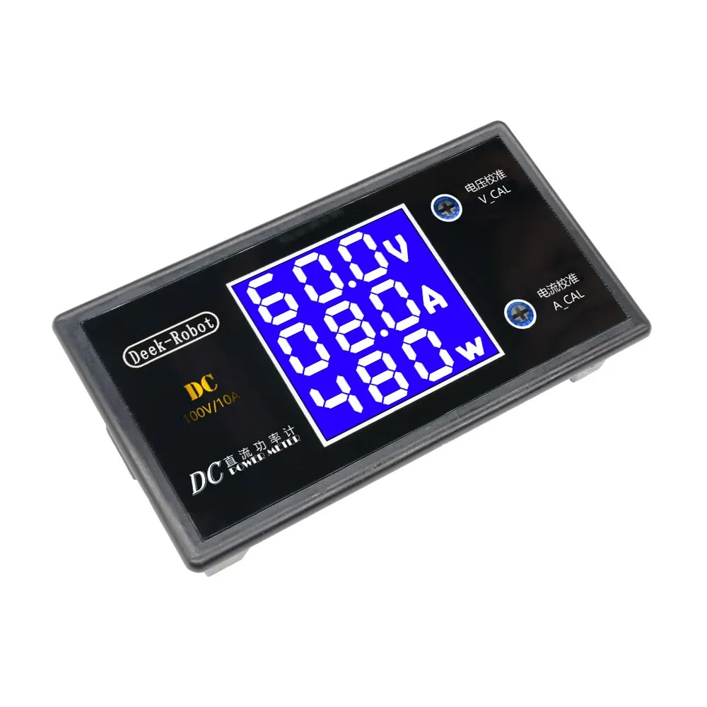 LCD Digital Voltmeter Ammeter Wattmeter Voltage Current Power Meter Volt Detector Tester Monitor DC 0 to 100V 10A 1000W - 画像 (3)