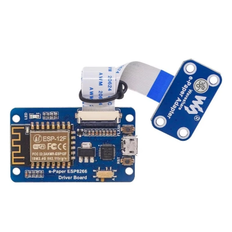 Placa controladora universal de papel electrónico ESP8266/ESP32 con Bluetooth y conexión inalámbrica WiFi, compatible con varios paneles de papel electrónico Waveshare SPI.