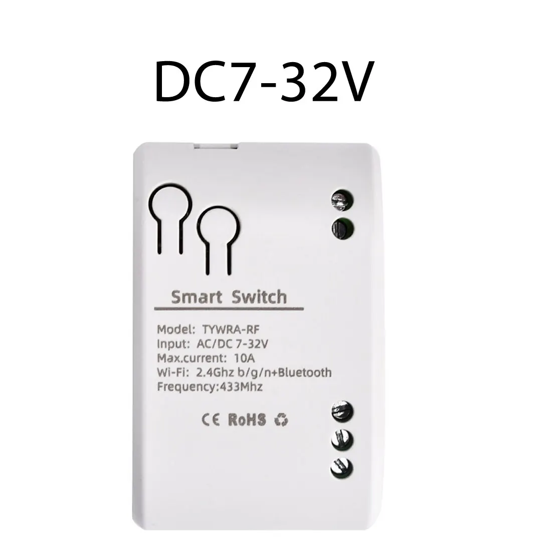 1CH Tuya Smart Remote Control Wireless Wifi Switch Module DC7-32V AC85-250V 2200W RF Receiver 10A WiFi Relay DIY - 画像 (3)