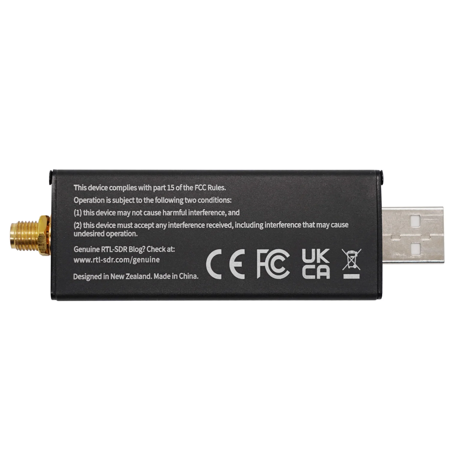 RTL-SDR Blog RTL SDR V4 R828D RTL2832U 1PPM TCXO SMA RTLSDR Software Defined Radio (Dongle Only) - 画像 (5)