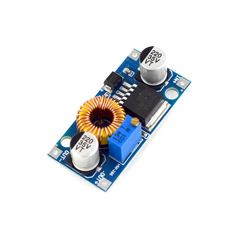 XL4005 DSN5000 Beyond LM2596 Módulo de potencia reductor ajustable de alta corriente de 5 A máx. Alta eficiencia de conversión Alta potencia