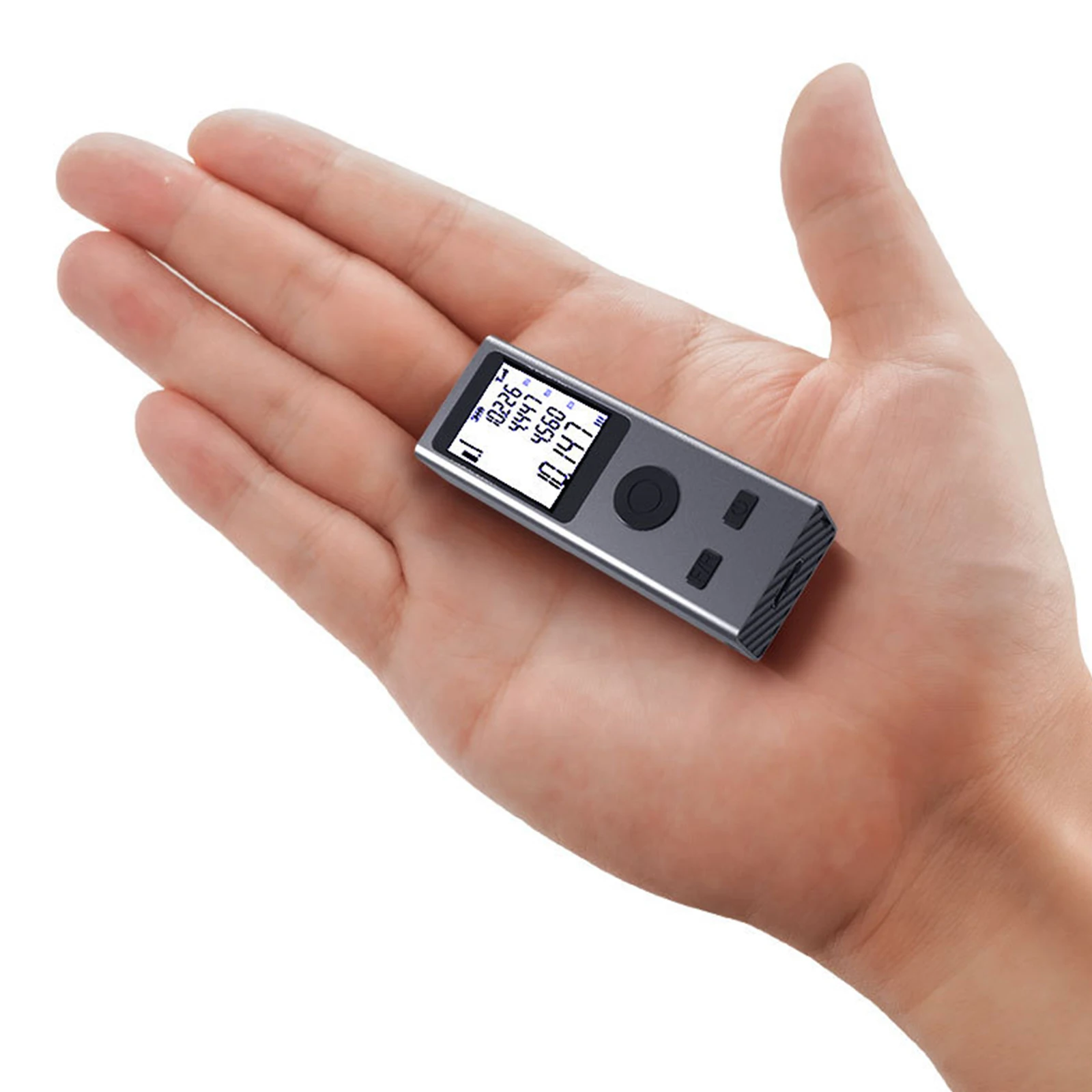 Mini telémetro láser, cinta métrica digital, regla láser, carga USB, carcasa de aleación de aluminio, distancia de medición: 30/50/60 m