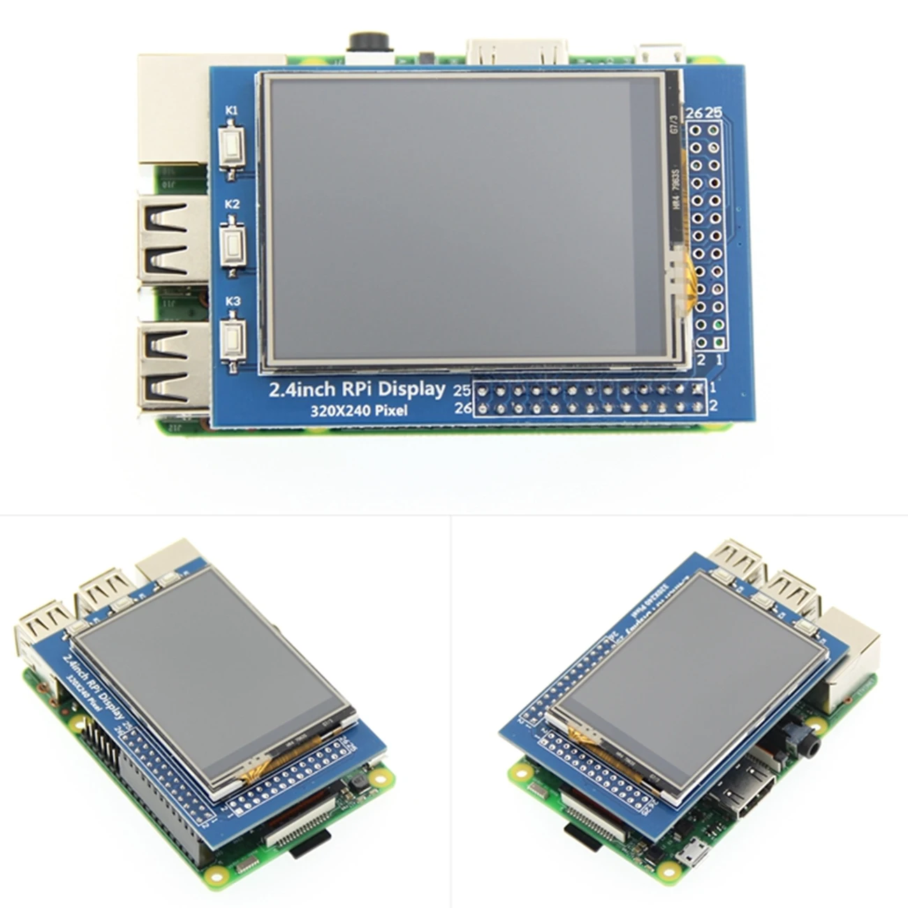 2.4 / 2.8 Inch 320*240 Touch Panel TFT LCD Module Screen Display For Raspberry Pi GPIO Input — reference image 4
