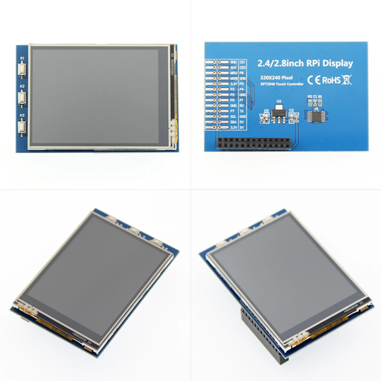 2.4 / 2.8 Inch 320*240 Touch Panel TFT LCD Module Screen Display For Raspberry Pi GPIO Input — reference image 8