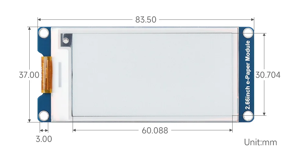 2.66 inch E-Paper E-Ink Display Module For Arduino/Raspberry Pi/STM32 — reference image 8
