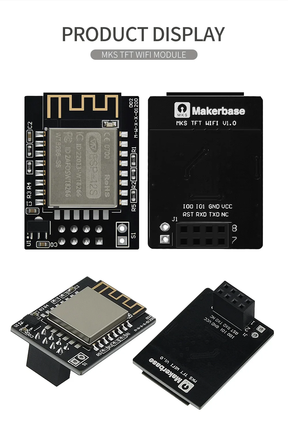 3D Printer Parts WIFI Module MKS Robin Wifi V1.1 Remote Control Wireless Router ESP8266 For MKS Robin Mainboard — reference image 1