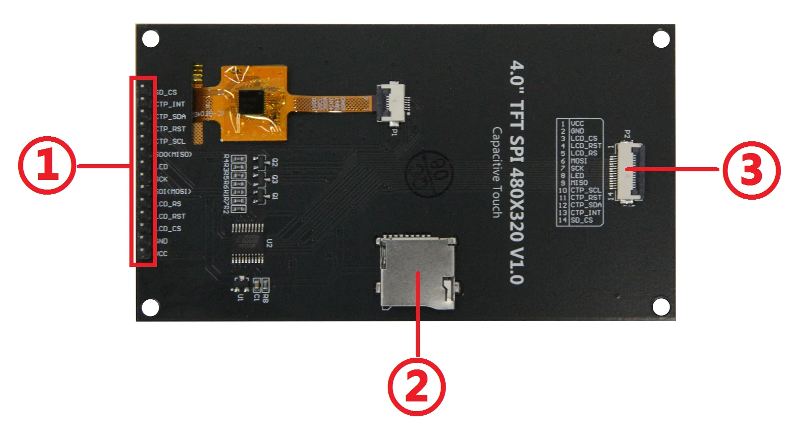 4 inch SPI TFT LCD Screen Colorful IPS capacitive Touch Display Module ST7796S 320*480 IPS For Esp32&arduino — reference image 1