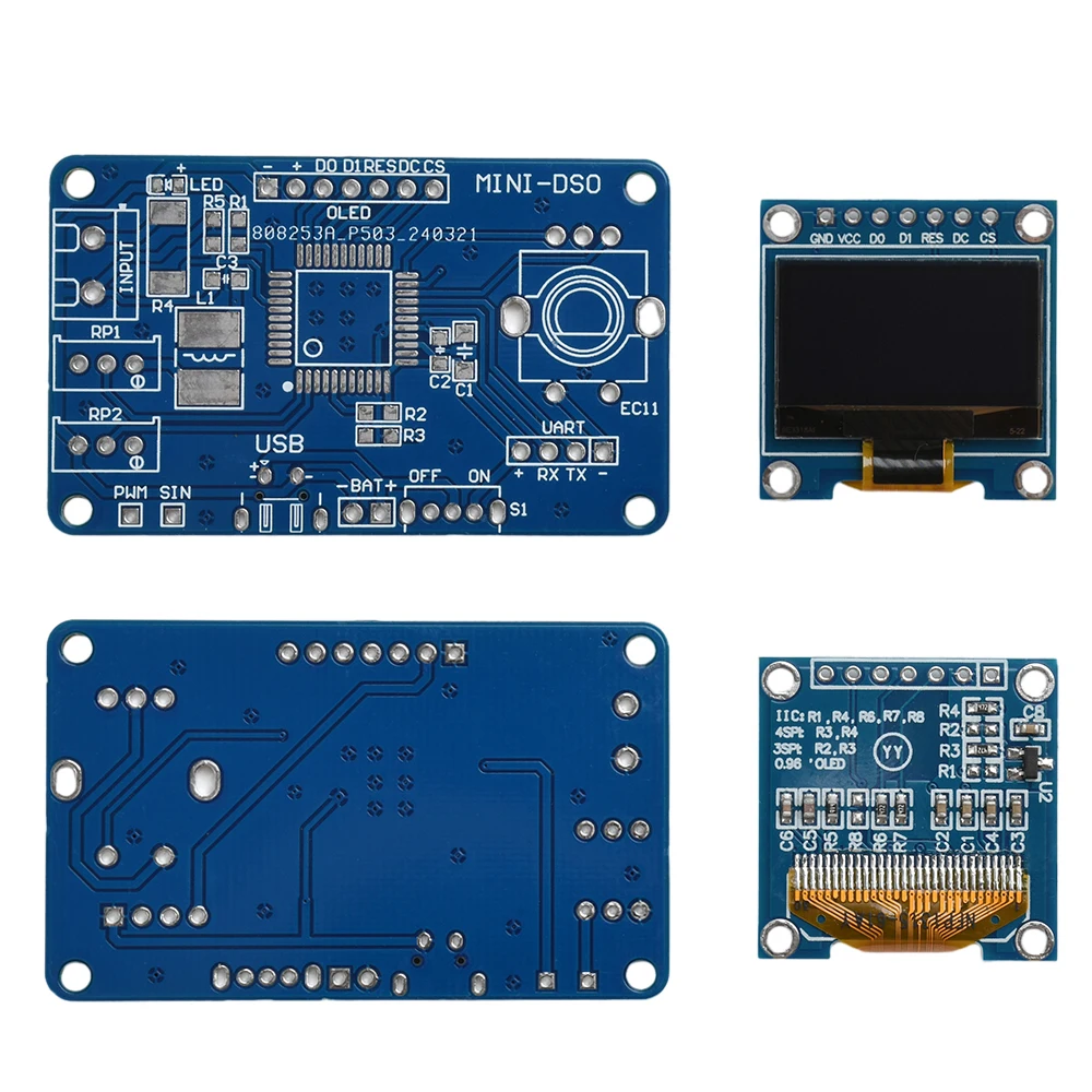 DIY Mini Digital Oscilloscope Kit STC8K8A Microcontroller Electronic Component Soldering Practice Loose Kit — reference image 10