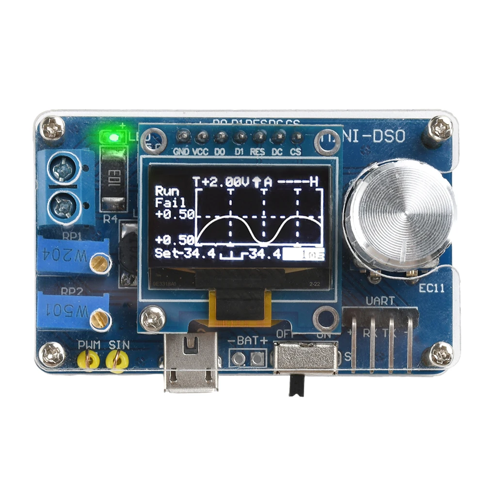 DIY Mini Digital Oscilloscope Kit STC8K8A Microcontroller Electronic Component Soldering Practice Loose Kit — reference image 11
