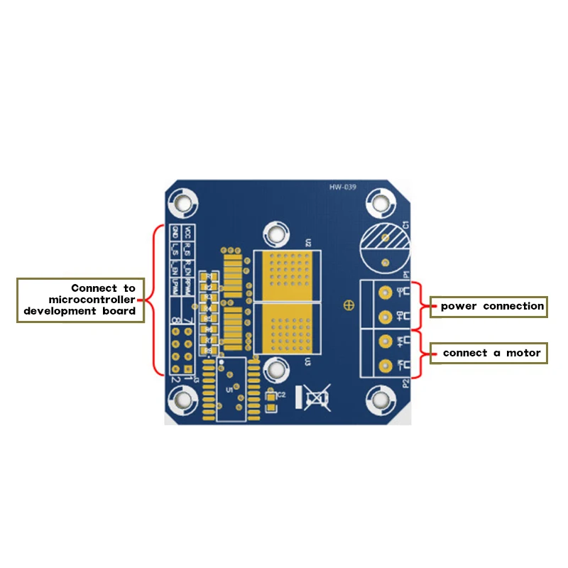 Double BTS7960 43A High-Power IBT2 Motor Drivers System Electronics Board Module DIY Smart Car Semiconductor Cooler For Arduino ESP32 — reference image 2