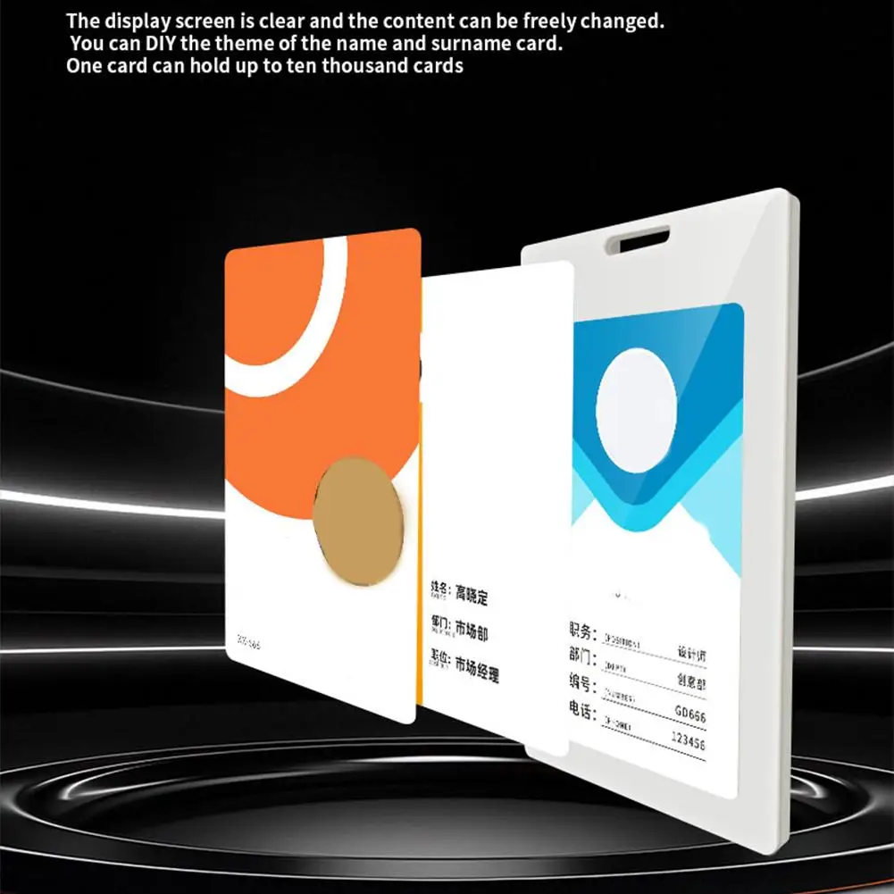 Electronic Ink Screen 3.7 inches 4-Color E-Ink Smart Badge Editable ID Badge for Employee Students NFC E-Paper Screen For iPhone — reference image 4
