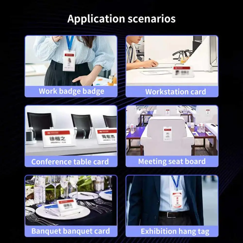 Electronic Ink Screen 3.7 inches 4-Color E-Ink Smart Badge Editable ID Badge for Employee Students NFC E-Paper Screen For iPhone — reference image 8