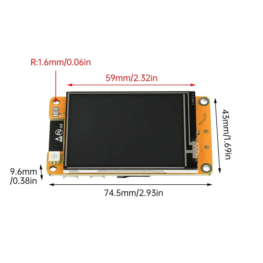 ESP32 LVGL WIFI&Bluetooth Development Board 2.4 inch CYD LCD TFT Module 240*320 Smart Display Screen With Touch WROOM — reference image 2