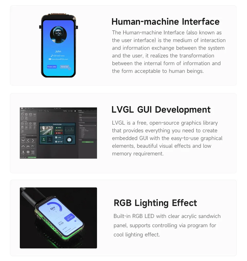 ESP32-C6 1.47Inch LCD Screen WiFi 6 & Bluetooth Display Type-C Development Board — reference image 4