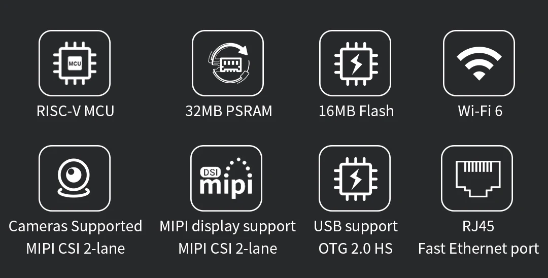 ESP32-P4+ESP32-C6 development board Xiaozhi board | RISC-V high-performance IoT core board — reference image 1
