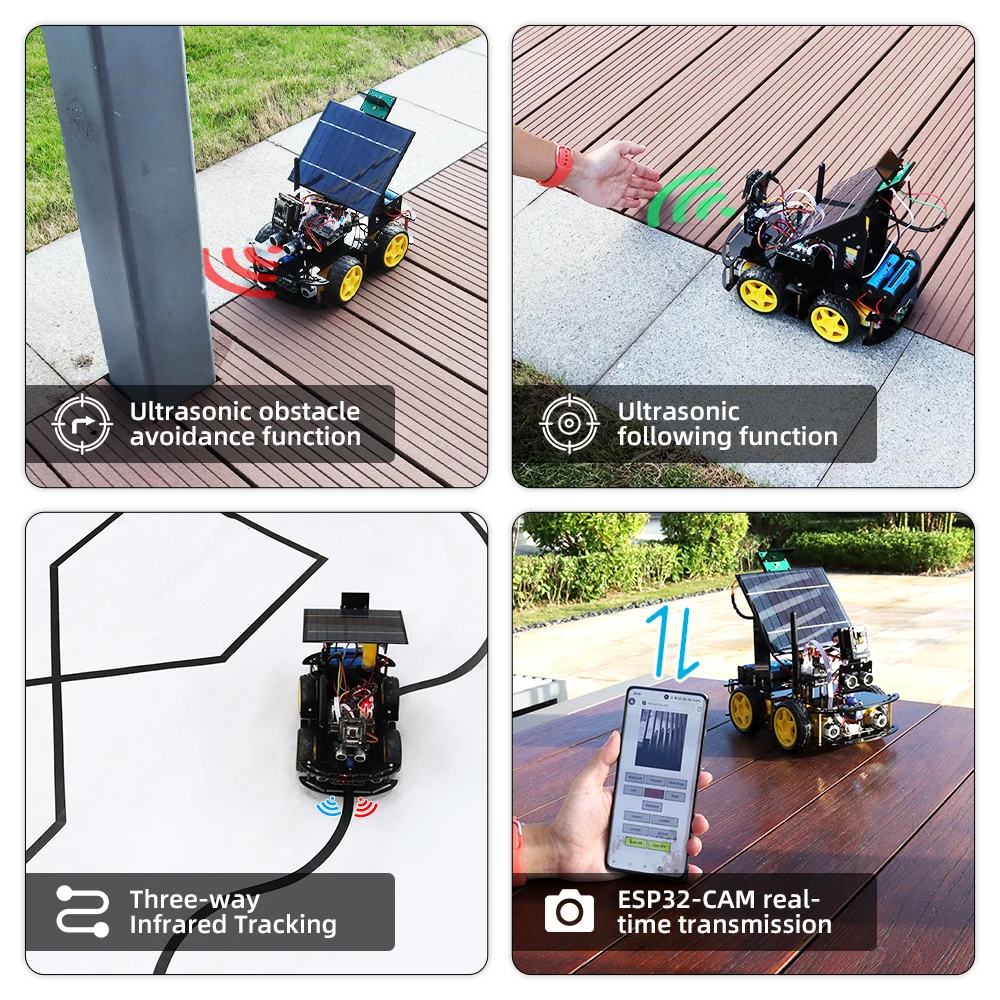 ESP32 Robot Starter Kit for Arduino Solar Charging Best Selling DIY Electronics Artificial Intelligence Robot Complete Kit — reference image 7