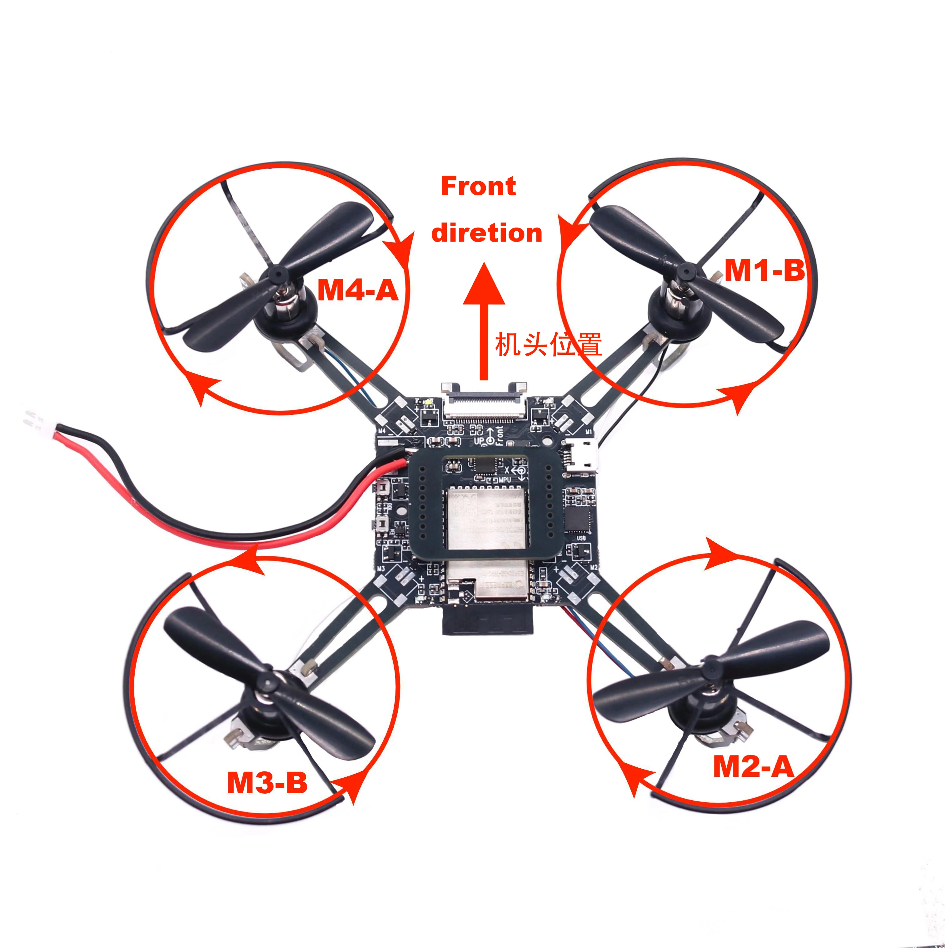 ESP32S2 ESP32 Flight Control Open Source Quadcopter ESP-Drone Drone Model Wifi Remote Control Crazyflie — reference image 5