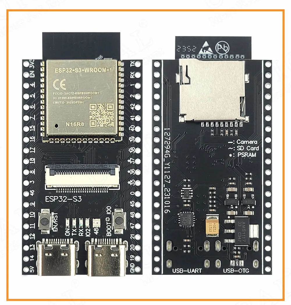 ESP32-S3 WROOM N16R8 Development Board 2.4G Wifi BT Camera Module OV2640 OV5640 16MB FLASH 8MB PSRAM ESP32 S3 N16R8 CAM — reference image 6