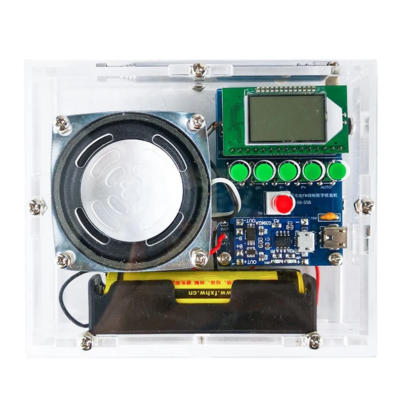 FM Radio Receiver Electronic Welding Kit LCD Display DIY Electronic For Self Assembly And Soldering Practice Accessories C-Kit — reference image 1