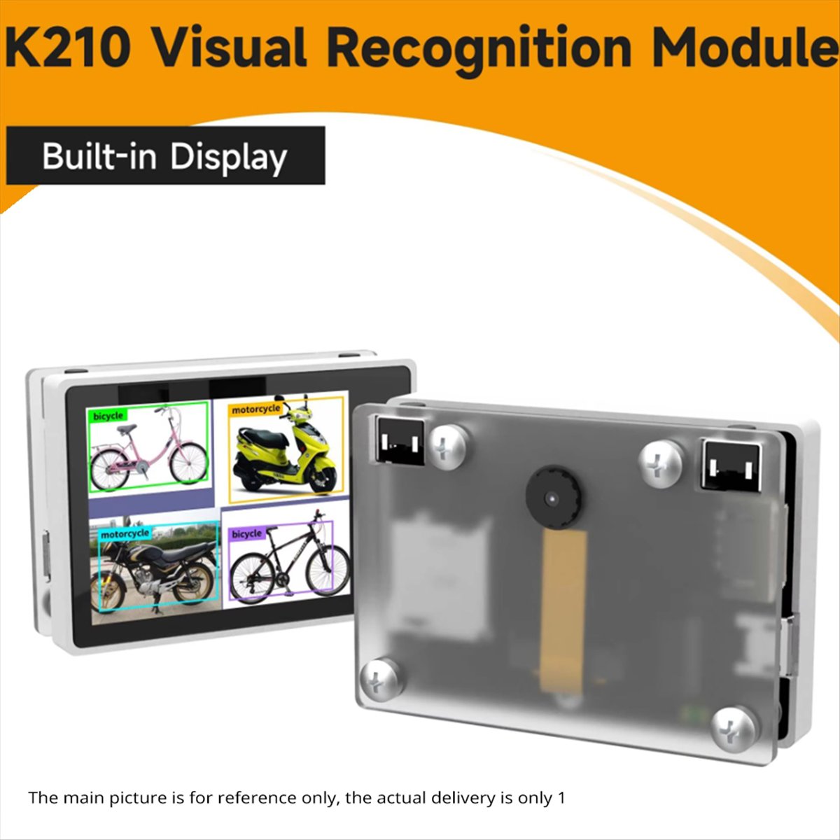 K210 Visual Recognition Module with 2MP Camera OV2640 and 2.0-Inch LCD Capacitive Touch Screen for DIY Robot Car Kit — reference image 4