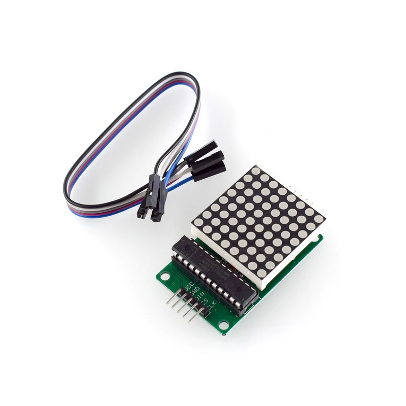 MAX7219 8*8 Dot Matrix Module Red Light Microcontroller Module Display Module MCU LED Display Control Module — reference image 3